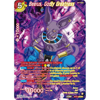 Dragon Ball Super: Masters Beerus, Godly Greatness (SPR) (BT24 - 128) (Beyond Generations) by LAB7 Malta, Europe