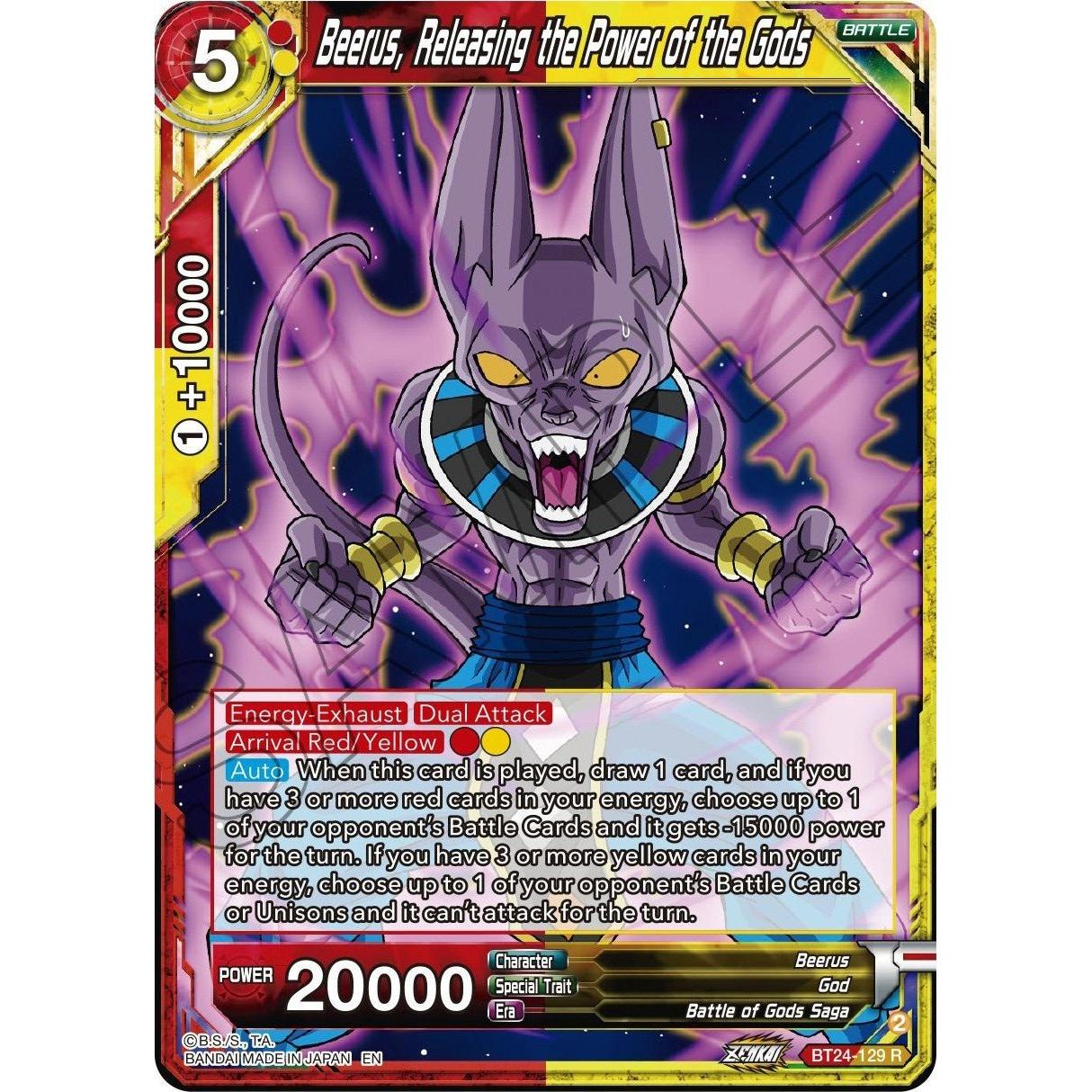 Dragon Ball Super: Masters Beerus, Releasing the Power of the Gods (BT24 - 129) (Beyond Generations) by LAB7 Malta, Europe