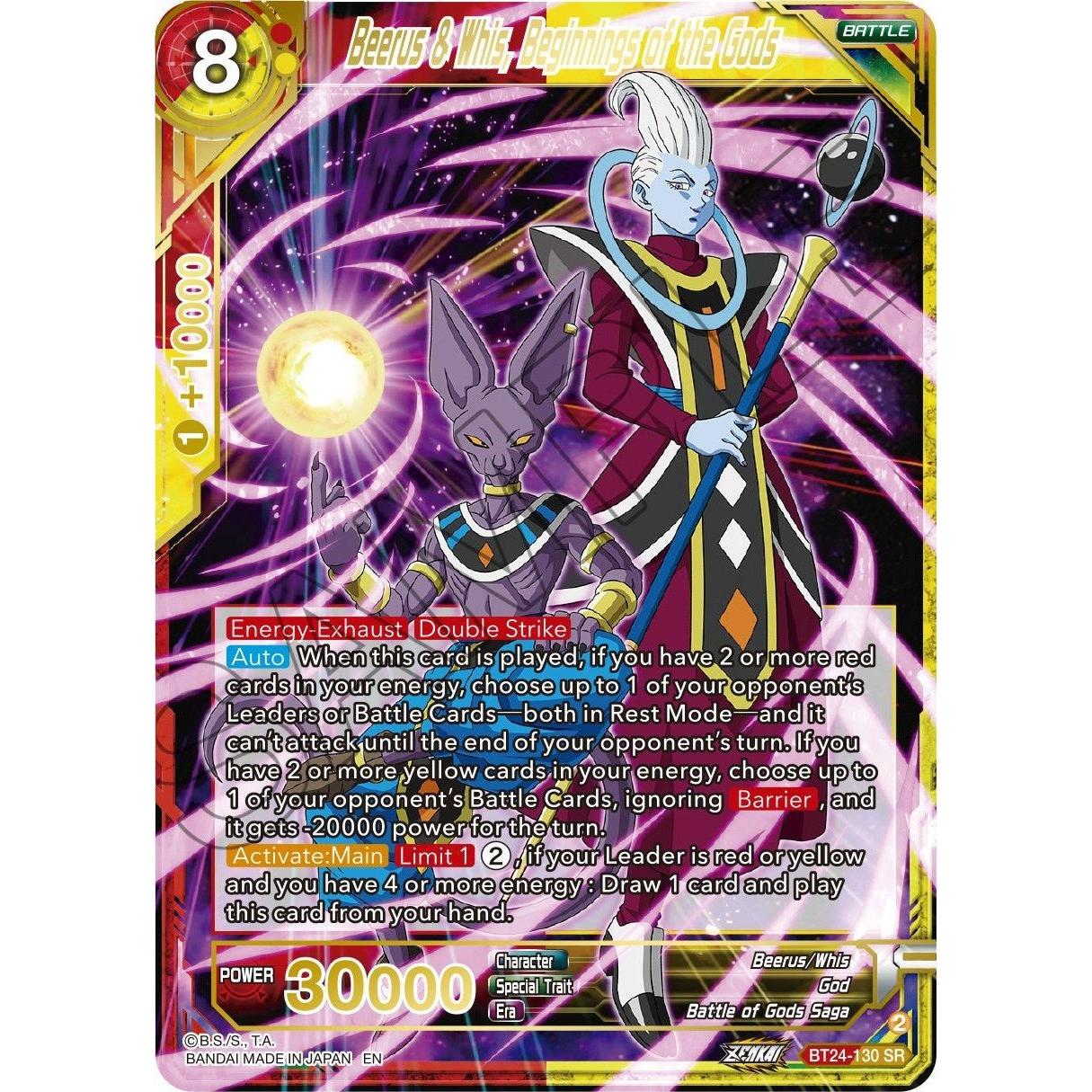 Dragon Ball Super: Masters Beerus & Whis, Beginnings of the Gods (BT24 - 130) (Beyond Generations) by LAB7 Malta, Europe