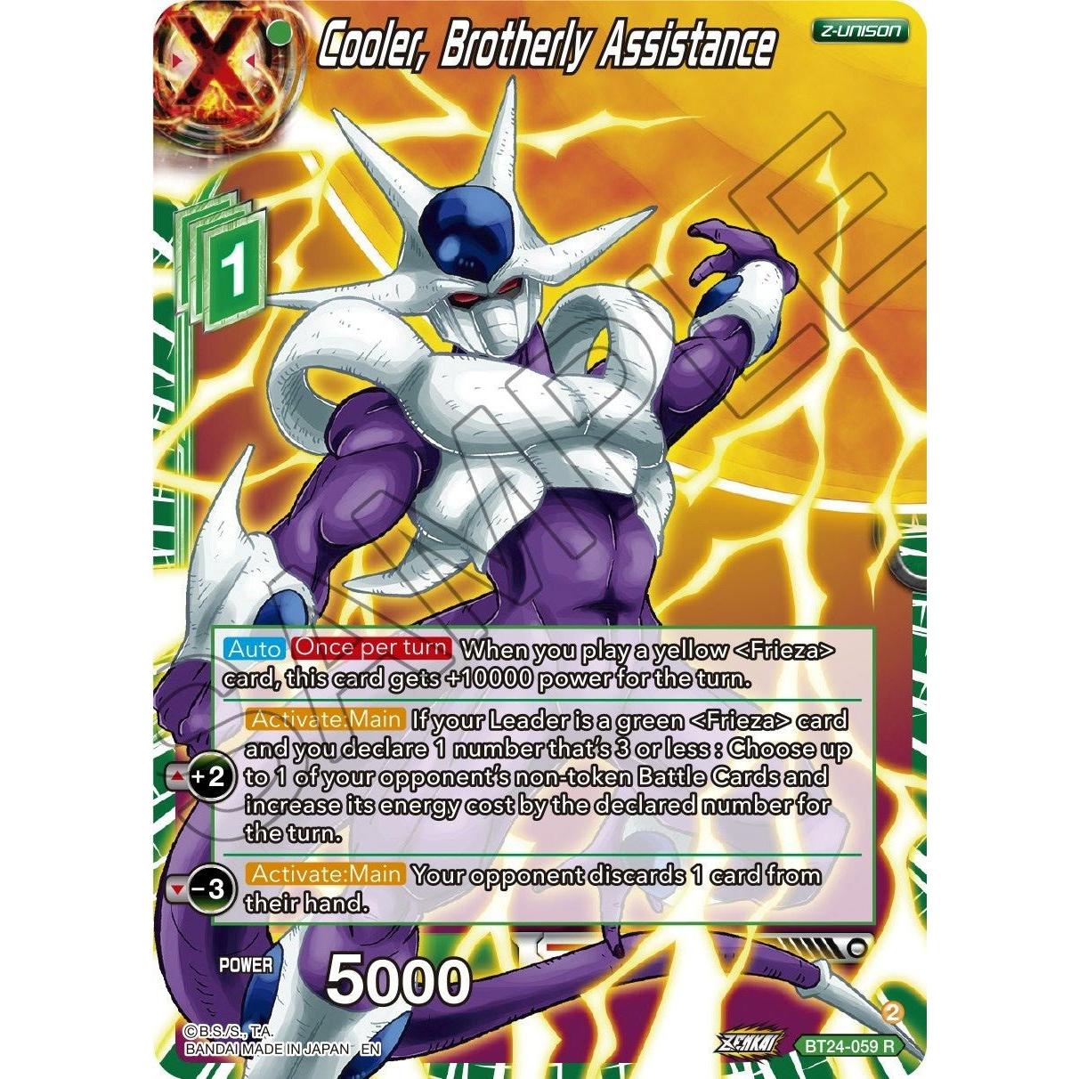 Dragon Ball Super: Masters Cooler, Brotherly Assistance (BT24 - 059) (Beyond Generations) by LAB7 Malta, Europe