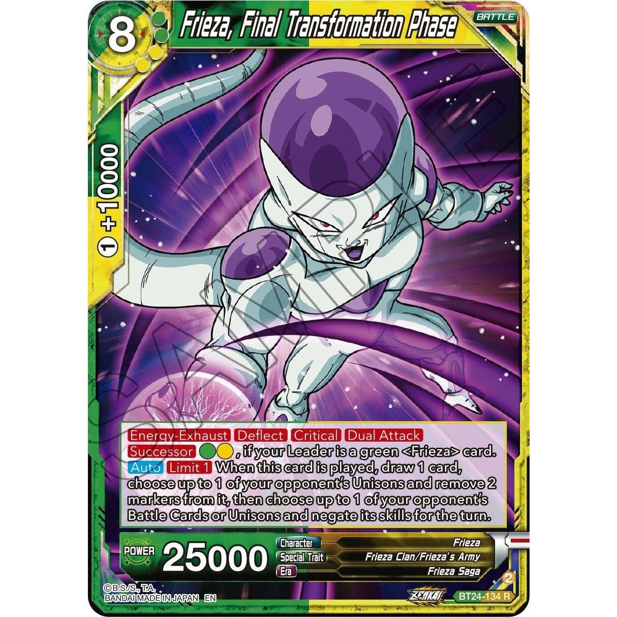 Dragon Ball Super: Masters Frieza, Final Transformation Phase (BT24 - 134) (Beyond Generations) by LAB7 Malta, Europe