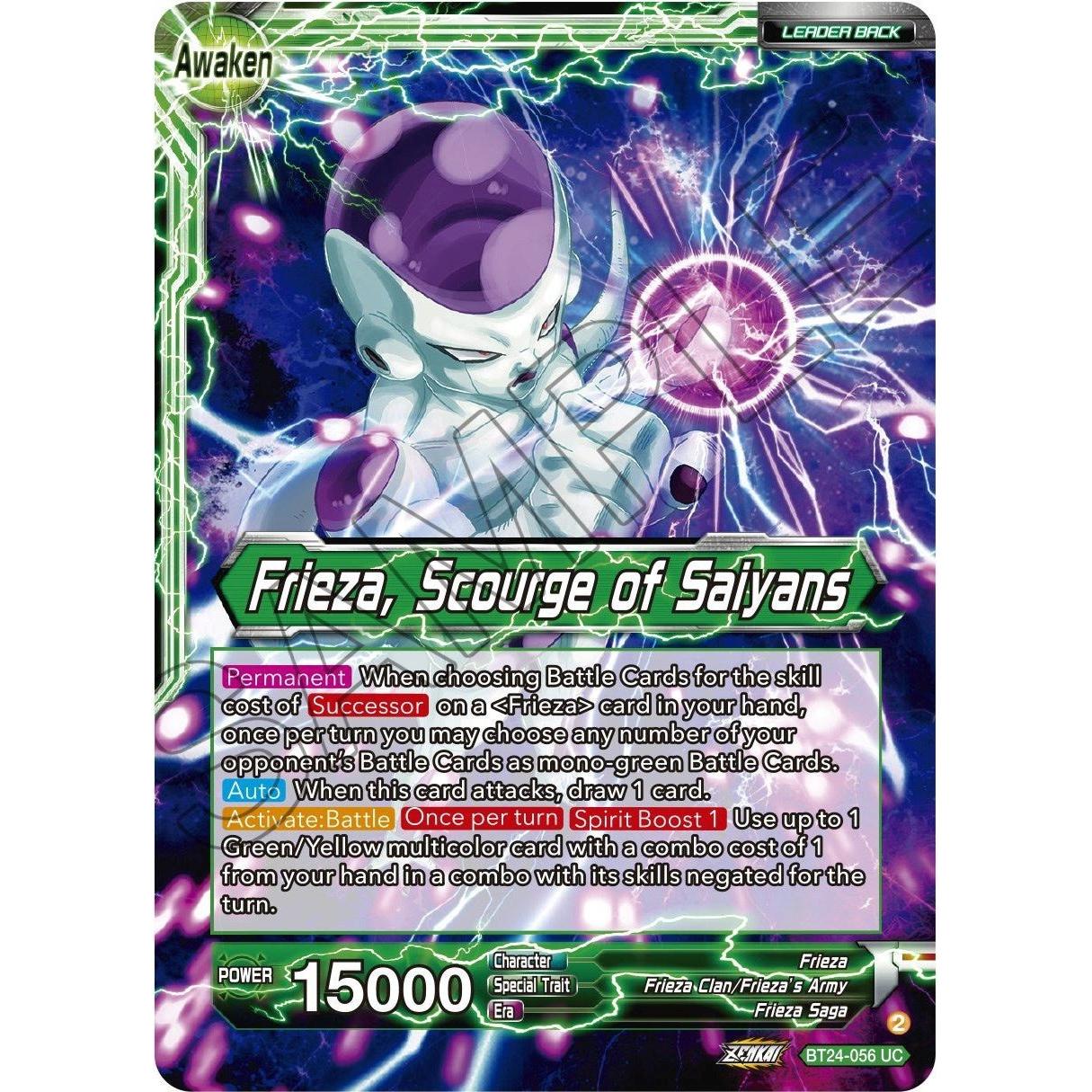 Dragon Ball Super: Masters Frieza // Frieza, Scourge of Saiyans (BT24 - 056) (Beyond Generations) by LAB7 Malta, Europe