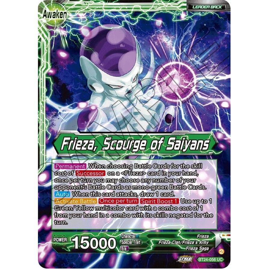 Dragon Ball Super: Masters Frieza // Frieza, Scourge of Saiyans (Collector Booster Foil) (BT24 - 056) (Beyond Generations) by LAB7 Malta, Europe