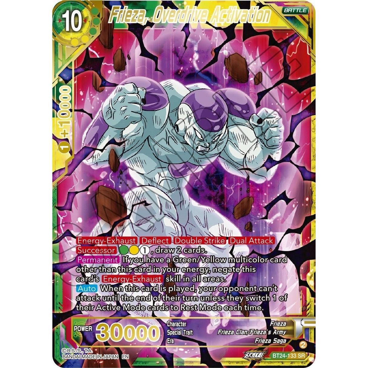 Dragon Ball Super: Masters Frieza, Overdrive Activation (BT24 - 133) (Beyond Generations) by LAB7 Malta, Europe