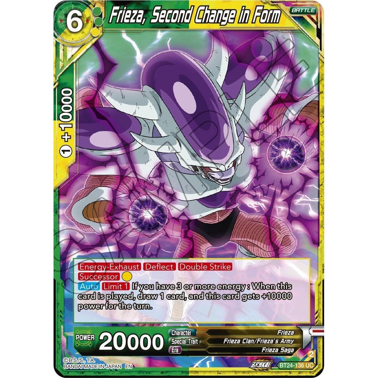 Dragon Ball Super: Masters Frieza, Second Change in Form (BT24 - 136) (Beyond Generations) by LAB7 Malta, Europe