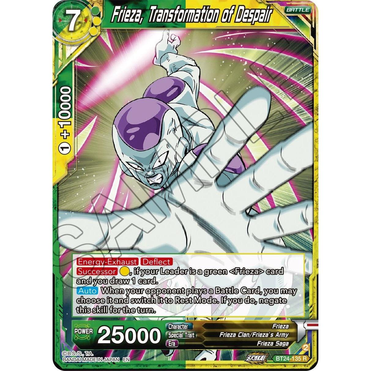 Dragon Ball Super: Masters Frieza, Transformation of Despair (BT24 - 135) (Beyond Generations) by LAB7 Malta, Europe