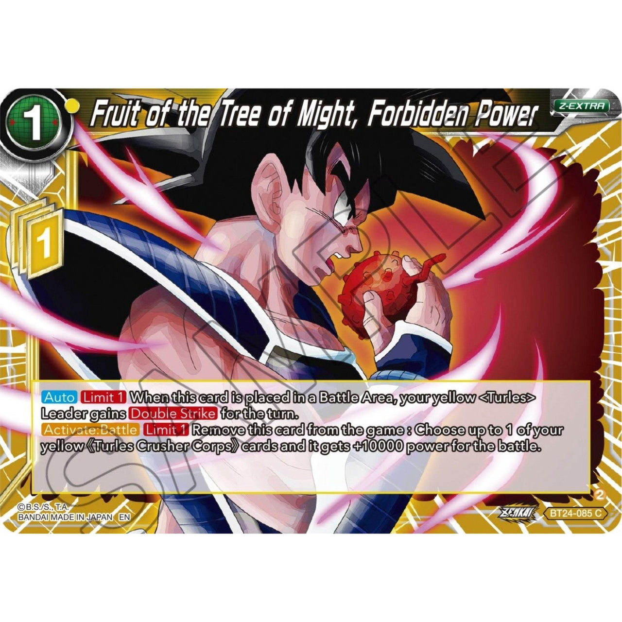 Dragon Ball Super: Masters Fruit of the Tree of Might, Forbidden Power (BT24 - 085) (Beyond Generations) by LAB7 Malta, Europe