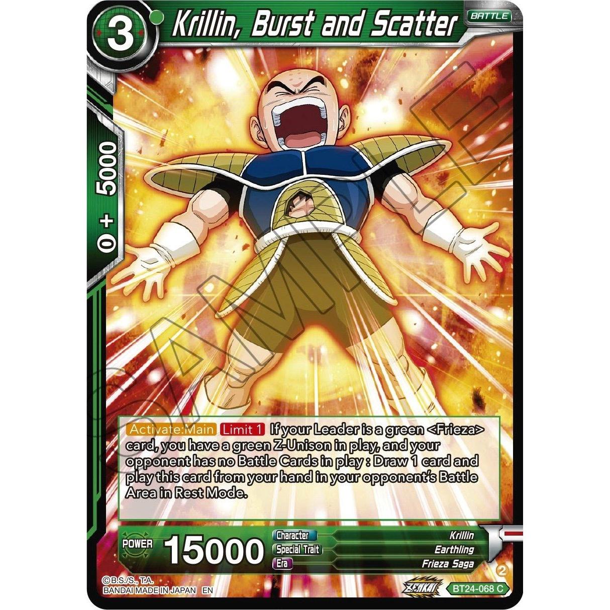 Dragon Ball Super: Masters Krillin, Burst and Scatter (BT24 - 068) (Beyond Generations) by LAB7 Malta, Europe