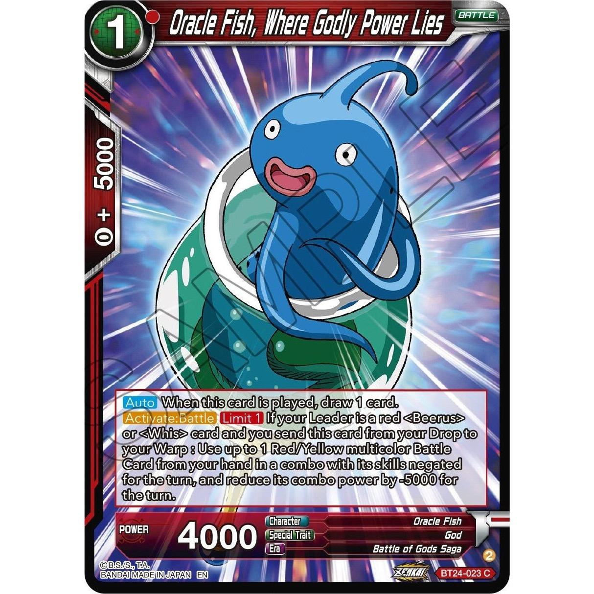 Dragon Ball Super: Masters Oracle Fish, Where Godly Power Lies (BT24 - 023) (Beyond Generations) by LAB7 Malta, Europe