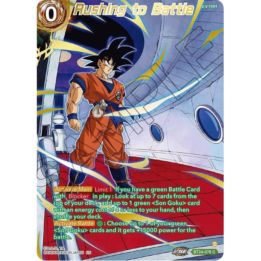 Dragon Ball Super: Masters Rushing to Battle (Collector Booster Gold) (BT24 - 076) (Beyond Generations) by LAB7 Malta, Europe