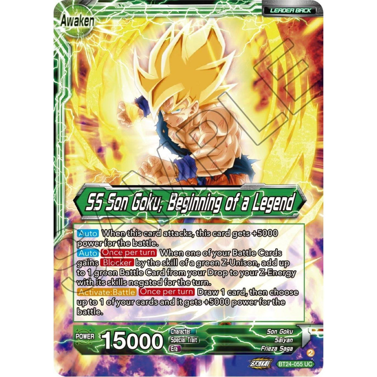 Dragon Ball Super: Masters Son Goku // SS Son Goku, Beginning of a Legend (BT24 - 055) (Beyond Generations) by LAB7 Malta, Europe