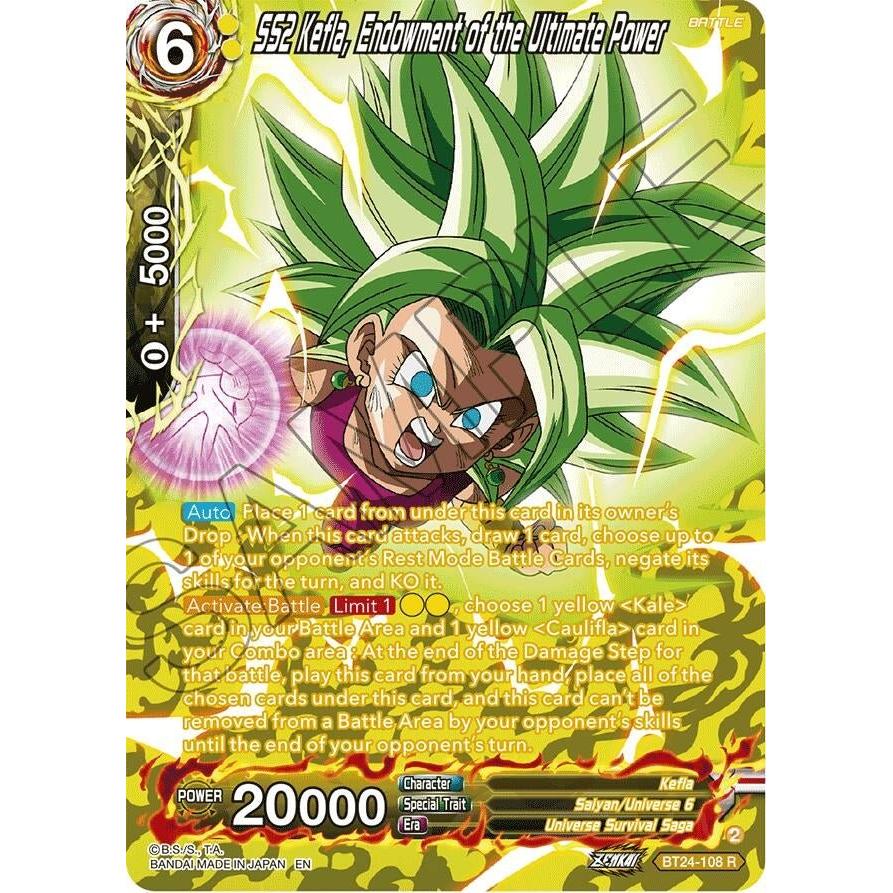 Dragon Ball Super: Masters SS2 Kefla, Endowment of the Ultimate Power (Collector Booster Silver) (BT24 - 108) (Beyond Generations) by LAB7 Malta, Europe