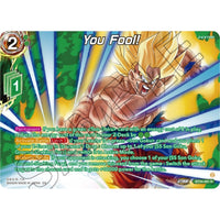 Dragon Ball Super: Masters You Fool! (Collector Booster Silver) (BT24 - 061) (Beyond Generations) by LAB7 Malta, Europe