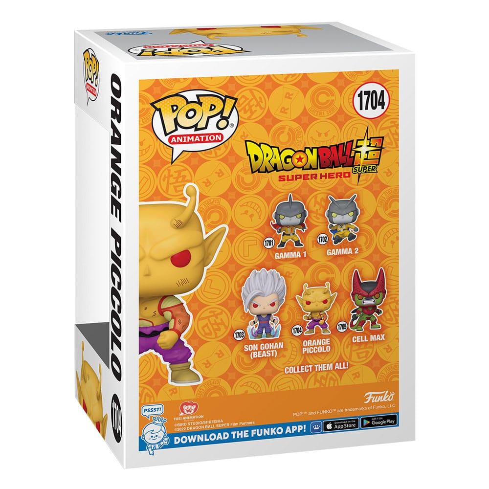 Funko Dragon Ball Super: Super Hero POP! Animation Vinyl Figure Orange Piccolo 9 cm by LAB7 Malta, Europe