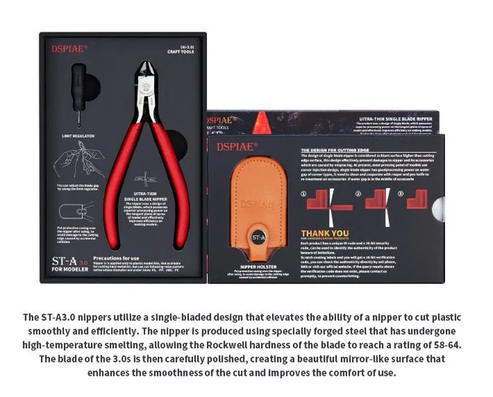 DSPIAE 120mm ST-A 3.0 Single Blade Nipper Craft Modelling Tools in Malta | LAB7