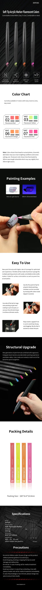 DSPIAE DSPIAE Soft Tip Florescent Marker by LAB7 Malta, Europe