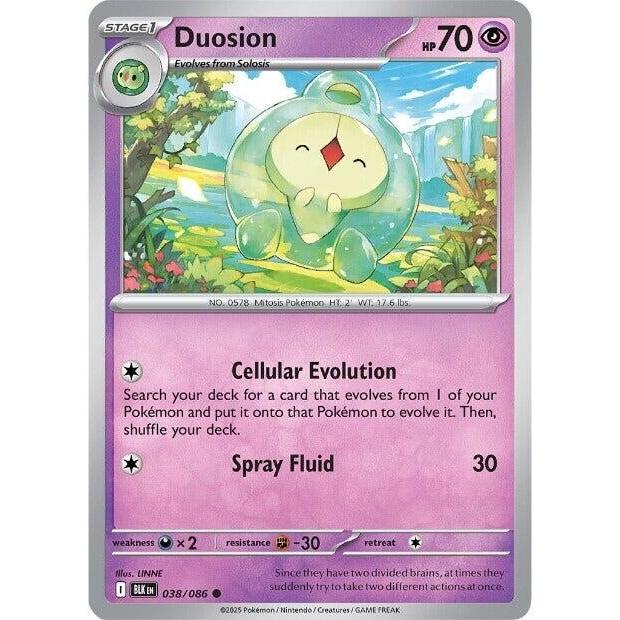 Pokemon Duosion (038/086) (SV: Black Bolt) by LAB7 Malta, Europe