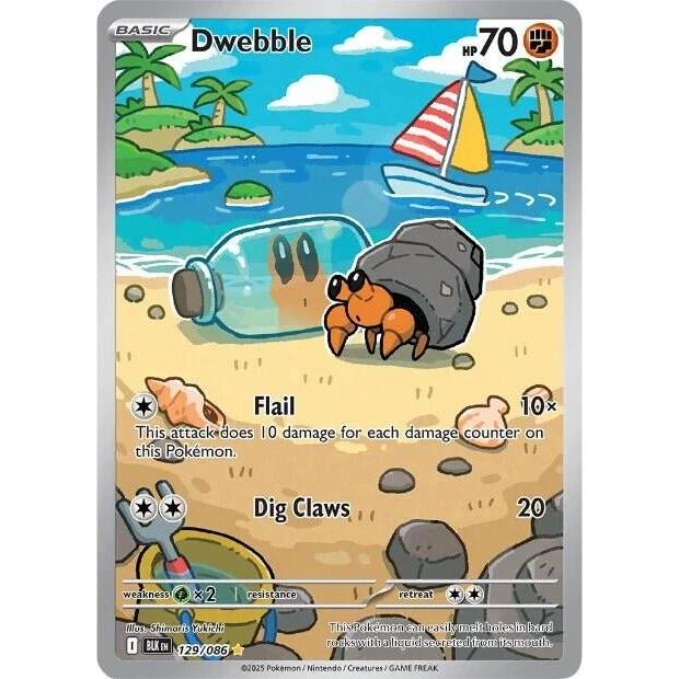 Pokemon Dwebble (129/086) (SV: Black Bolt) by LAB7 Malta, Europe