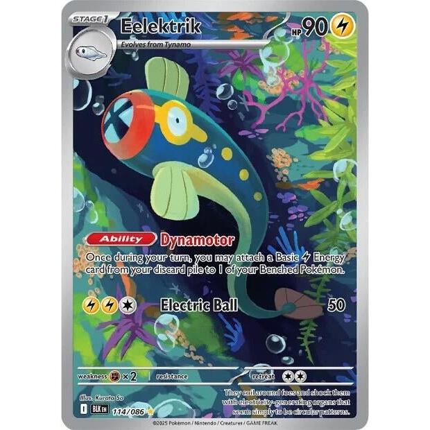 Pokemon Eelektrik (114/086) (SV: Black Bolt) by LAB7 Malta, Europe