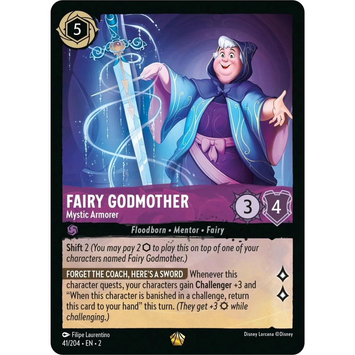 Fairy Godmother - Mystic Armorer (41/204) (Rise of the Floodborn) in Malta | LAB7