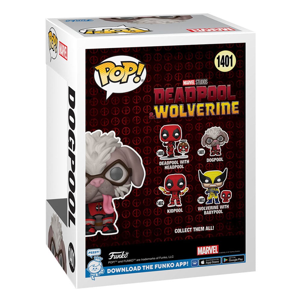 Funko Funko POP! Dogpool Vinyl Figure 9cm – Deadpool 3 Edition by LAB7 Malta, Europe