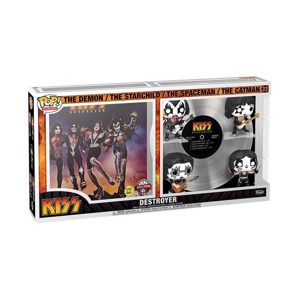 Funko Funko KISS POP! Albums Vinyl Figure 4 - Pack Destroyer GITD 9 cm by LAB7 Malta, Europe