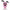 Front view of the pink Courage the Cowardly Dog Funko POP! vinyl figure with black ears and a worried expression.