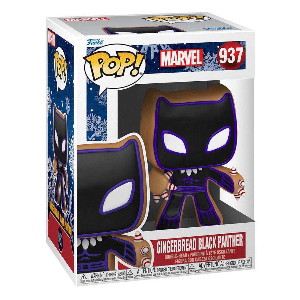 Funko Funko POP! Marvel: Holiday - Black Panther Gingerbread Man Pop! Vinyl Figure by LAB7 Malta, Europe