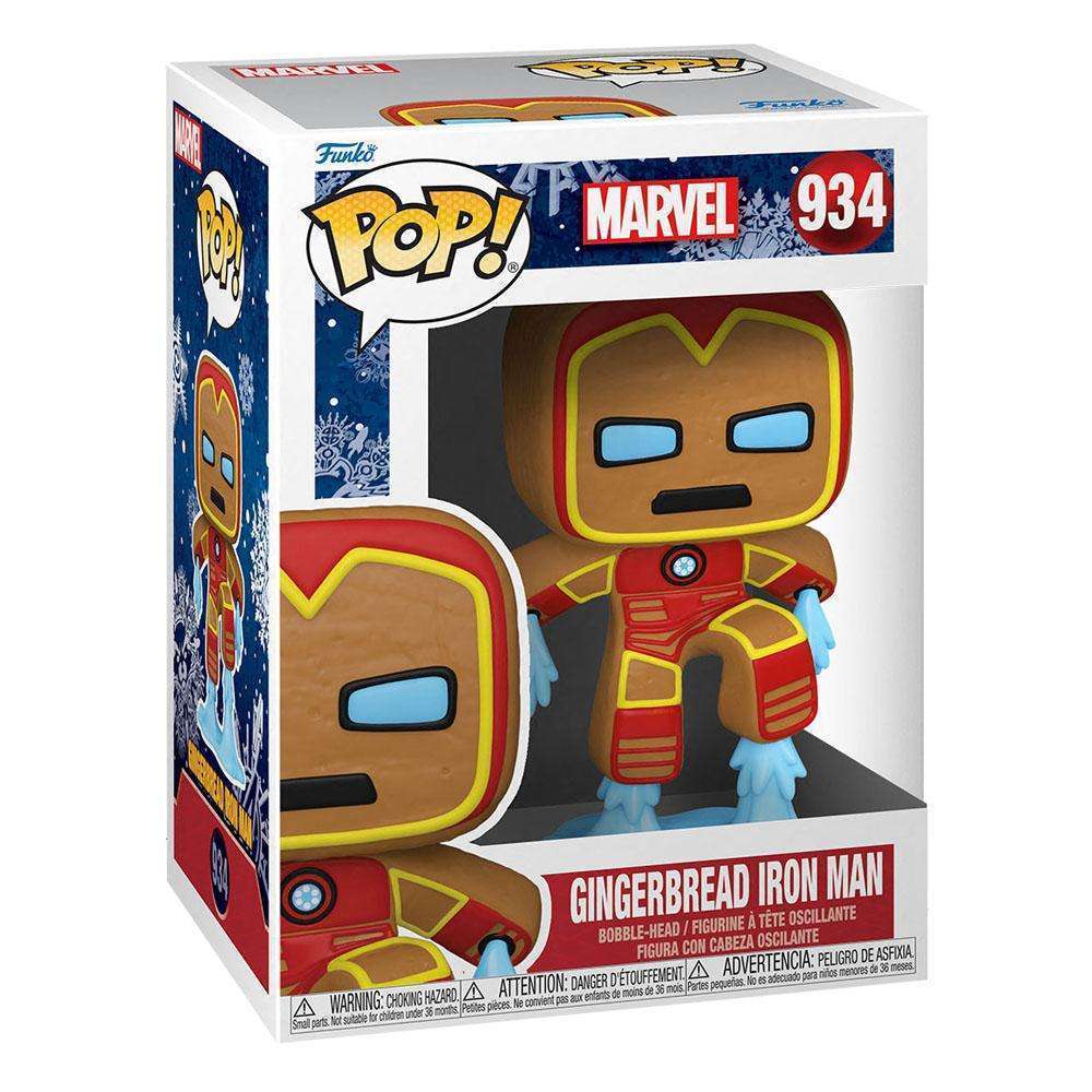 Funko Funko POP! Marvel: Holiday - Iron Man Gingerbread Man Pop! Vinyl Figure by LAB7 Malta, Europe