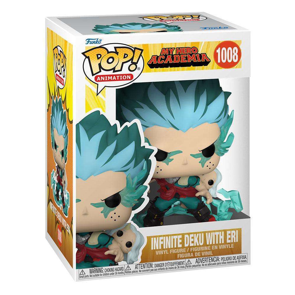 Funko POP! Infinite Deku with Eri vinyl figure in its original branded display box, showing a front-angle view.