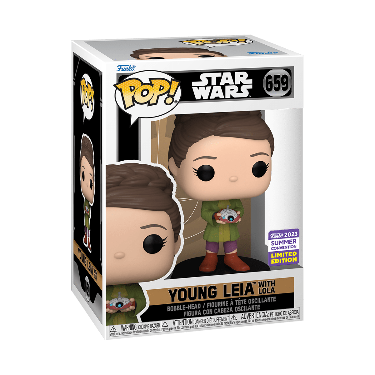 Funko Star Wars Young Leia with Lola Pop! Exclusive by LAB7 Malta, Europe
