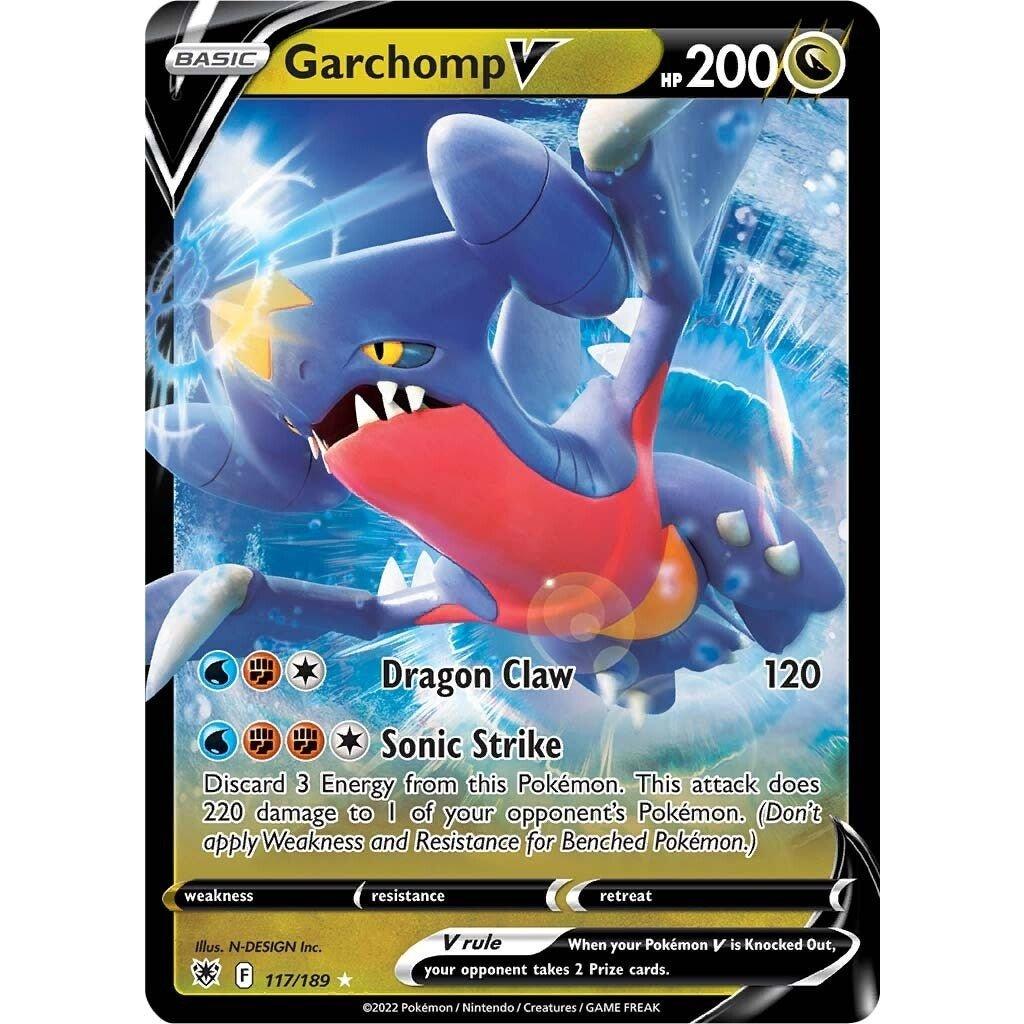 The Pokemon Company Garchomp V (117/189) (SWSH10: Astral Radiance) by LAB7 Malta, Europe