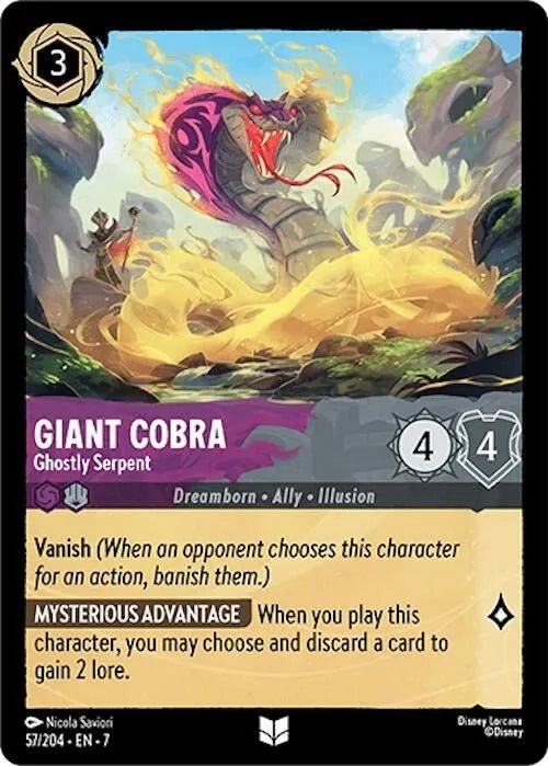 Giant Cobra - Ghostly Serpent (57/204) (Archazia's Island) in Malta | LAB7