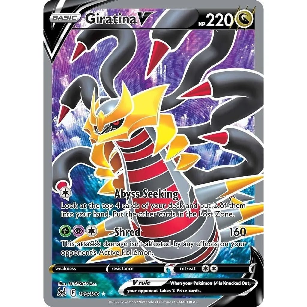 Giratina V (Full Art) (185/196) (SWSH11: Lost Origin) in Malta | LAB7
