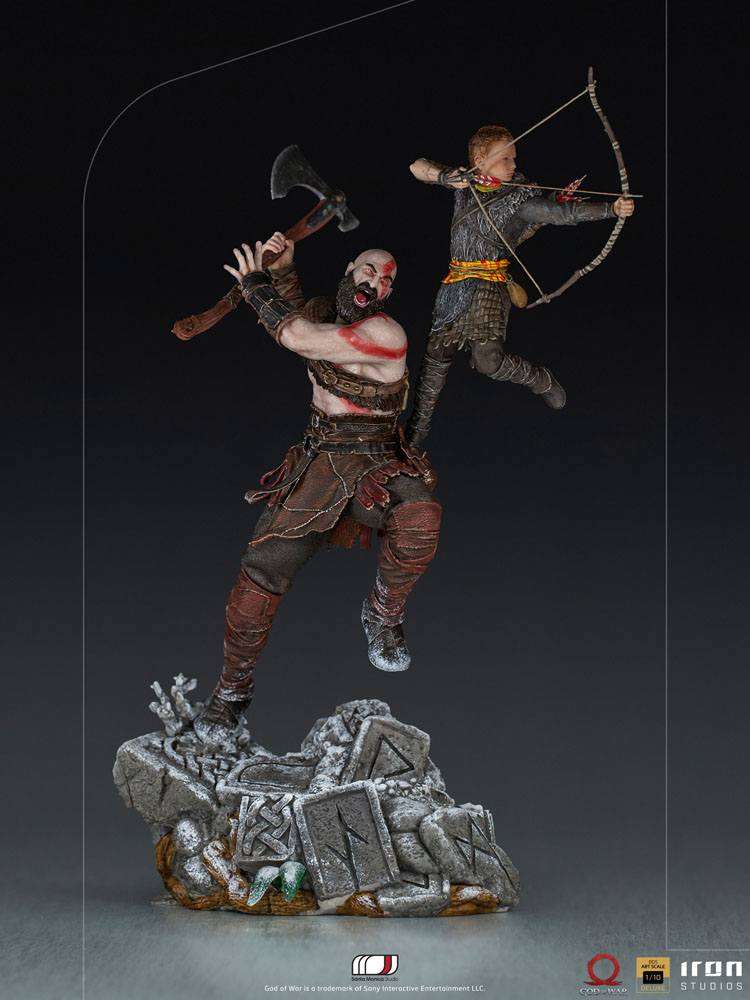 Iron Studios God of War BDS Art Scale Statue 1/10 Kratos & Atreus 34 cm by LAB7 Malta, Europe