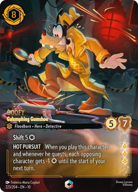 Ravensburger Goofy - Galumphing Gumshoe (Enchanted) (223/204) (Whispers in the Well) by LAB7 Malta, Europe