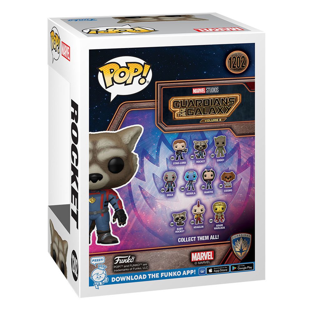 Funko Guardians of the Galaxy Vol. 3 POP! Vinyl Figure Rocket 1202 by LAB7 Malta, Europe