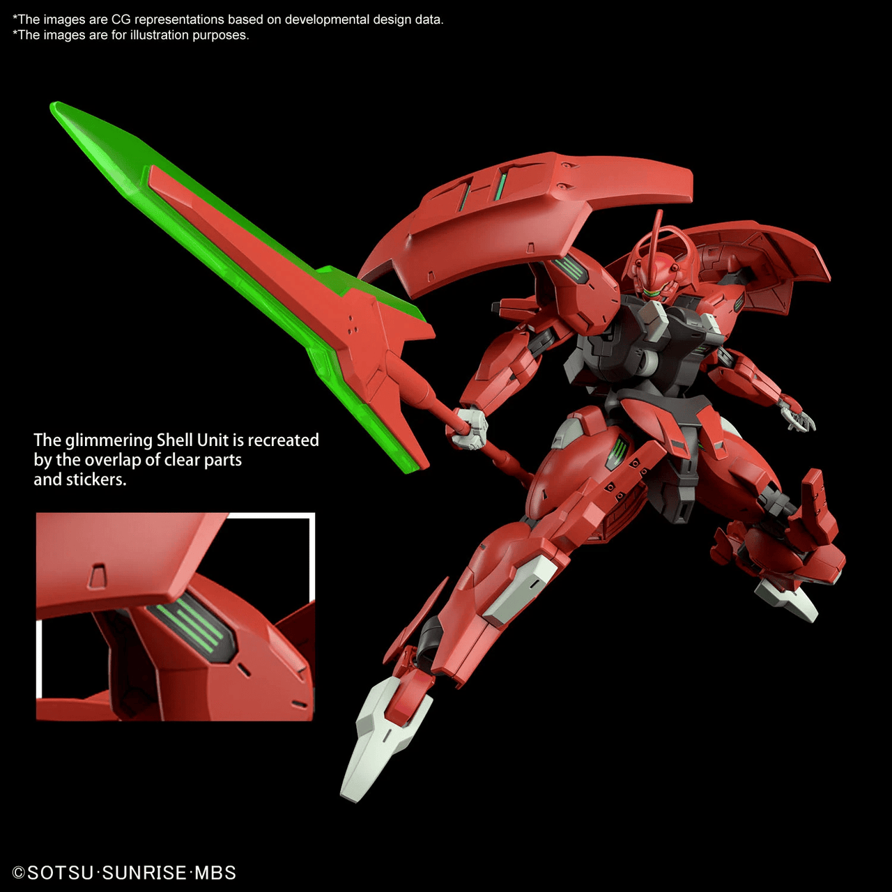 Bandai GUNDAM - HG 1/144 Darilbalde - Model Kit by LAB7 Malta, Europe