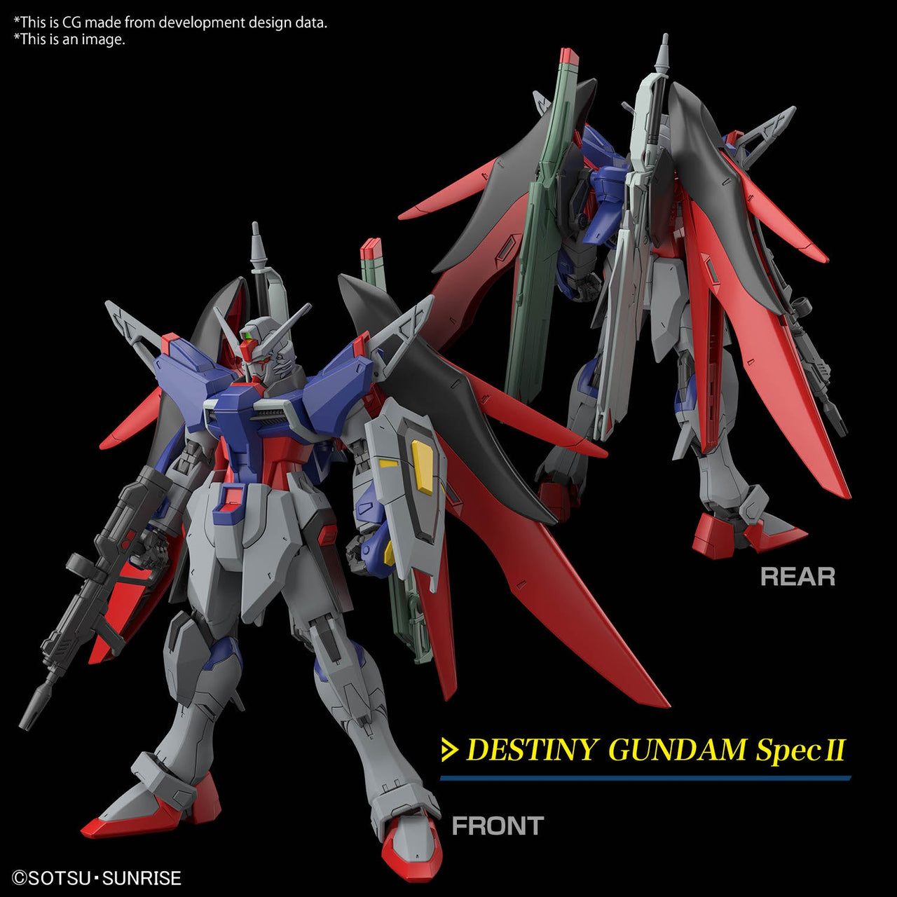 Bandai GUNDAM - HG 1/144 Destiny Gundam Spec II & Zeus silhouette by LAB7 Malta, Europe