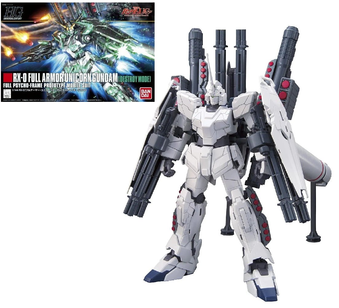 Bandai GUNDAM - HGUC Full Armor Unicorn Gundam 'Destroy' 1/144 - Model Kit by LAB7 Malta, Europe