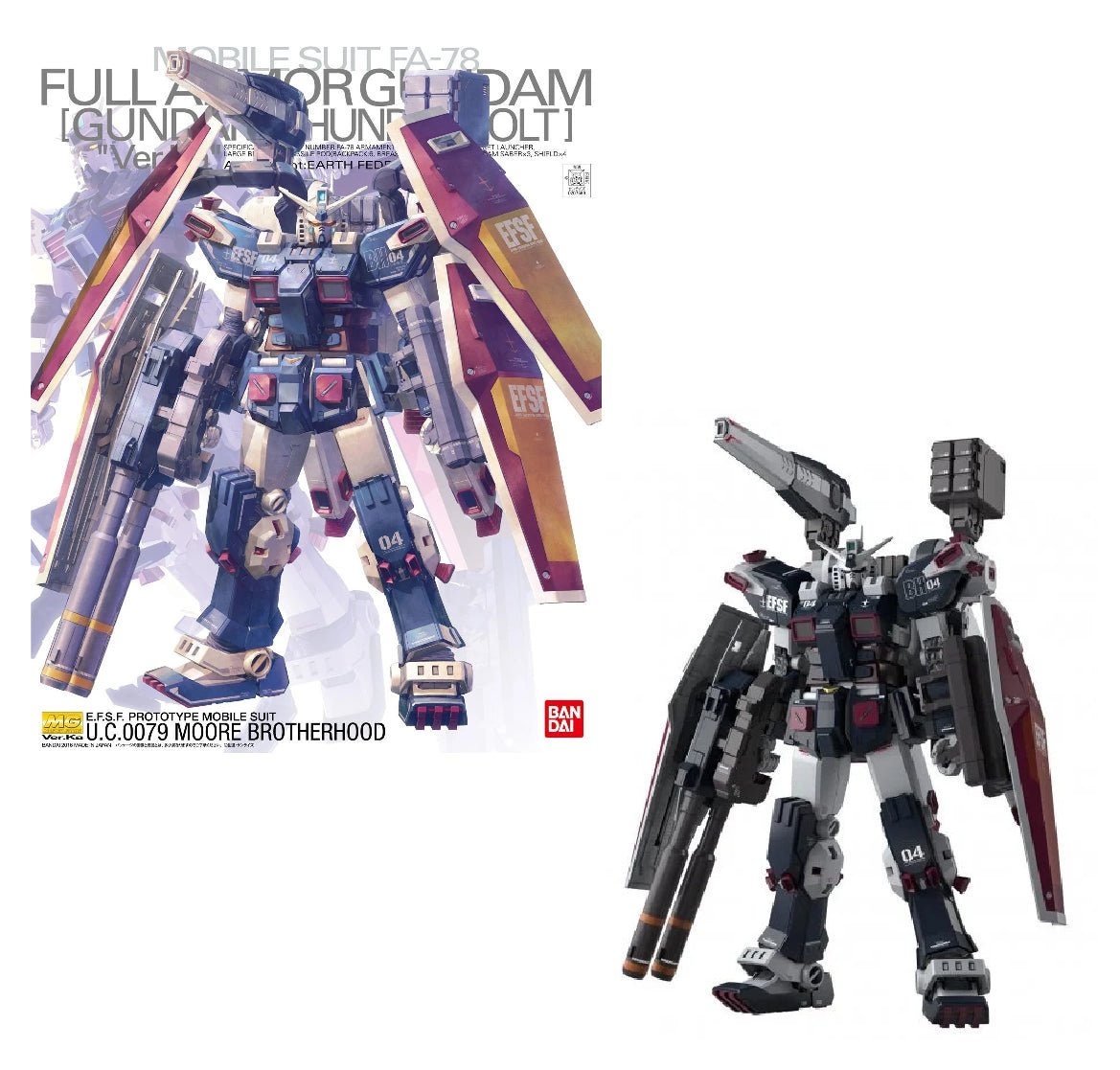 Bandai GUNDAM - MG 1/100 FA - 78 Full Armour Gundam Thunderbolt Ver. Ka. by LAB7 Malta, Europe