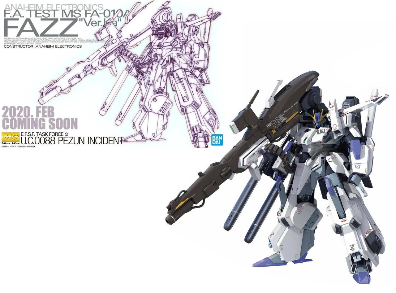 Bandai Gundam MG 1/100 FAZZ Ver.Ka FA - 010 Master Grade Model Kit by LAB7 Malta, Europe