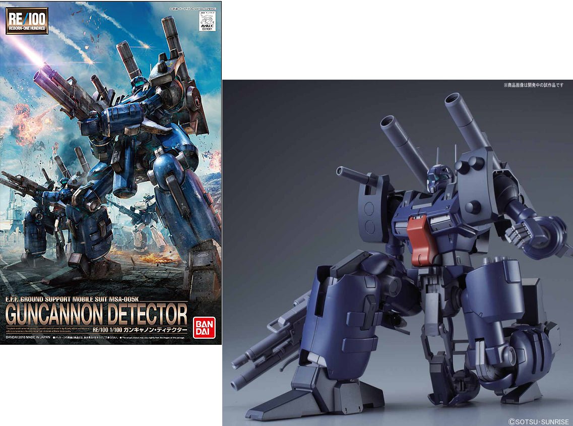 Bandai GUNDAM - RE/100 1/100 Guncannon Detector - Model Kit by LAB7 Malta, Europe