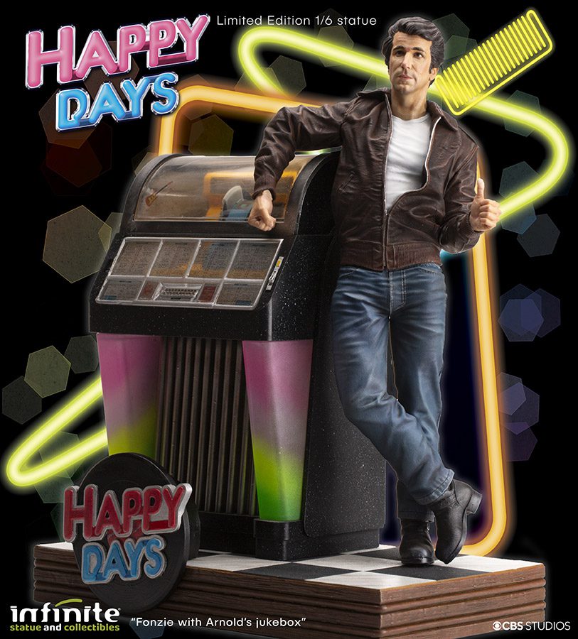Infinite Statue Happy Days Fonzie Old & Rare Resin Statue 1/6 by LAB7 Malta, Europe