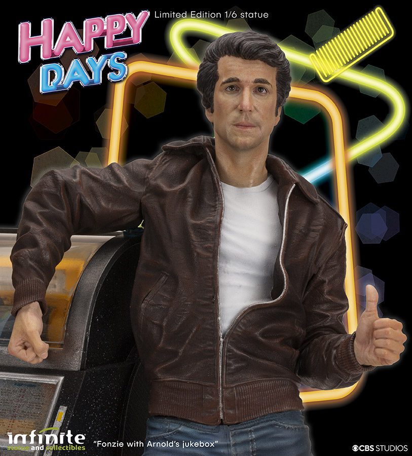 Infinite Statue Happy Days Fonzie Old & Rare Resin Statue 1/6 by LAB7 Malta, Europe