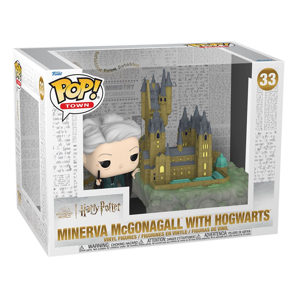 Funko Harry Potter - Minerva McGonagall w/ Hogwarts Pop! Town Vinyl 33 by LAB7 Malta, Europe