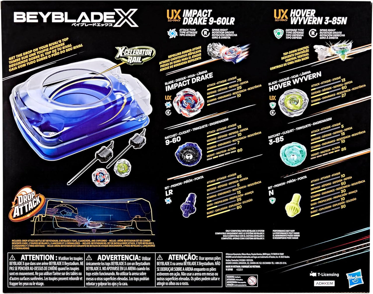 Hasbro Hasbro Beyblade X Drop Battle Beystadium Set – Starter Arena by LAB7 Malta, Europe