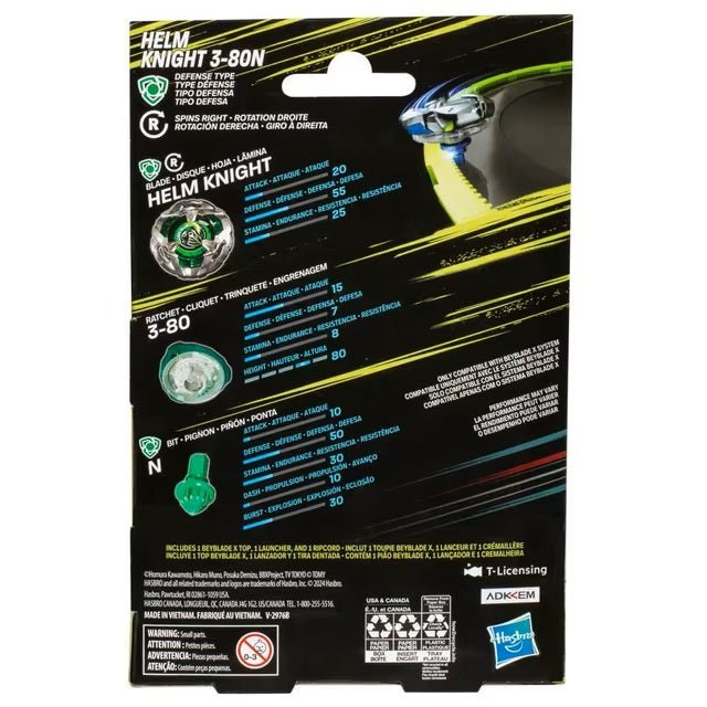 Hasbro Beyblade X Helm Knight 3-80N Starter Pack – Launcher Included in Malta | LAB7