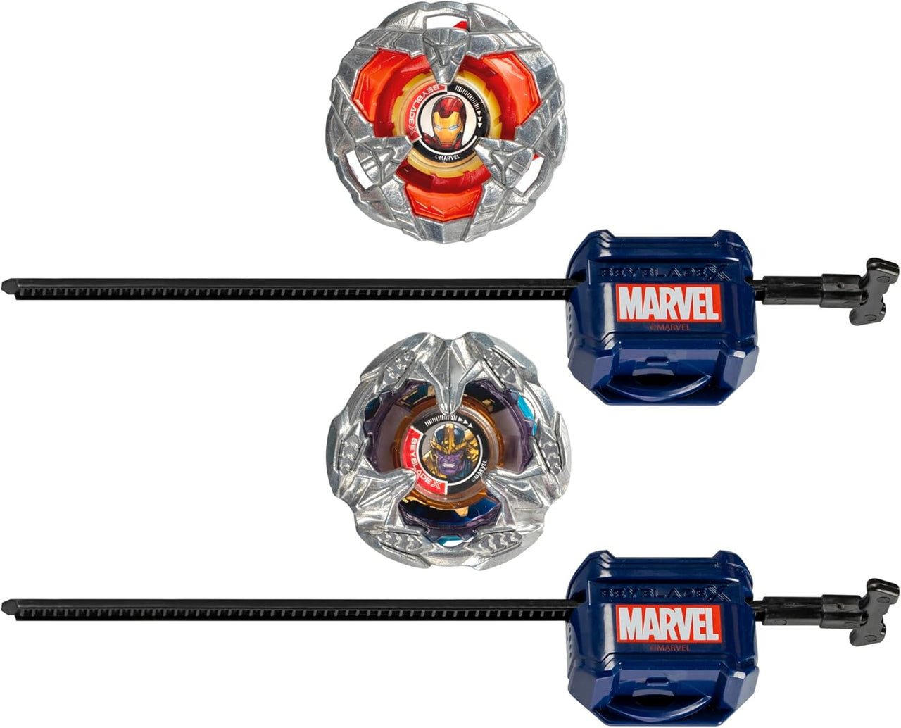 Hasbro Hasbro Beyblade X Marvel Iron Man & Thanos Dual Pack 4 - 80B 4 - 60P by LAB7 Malta, Europe
