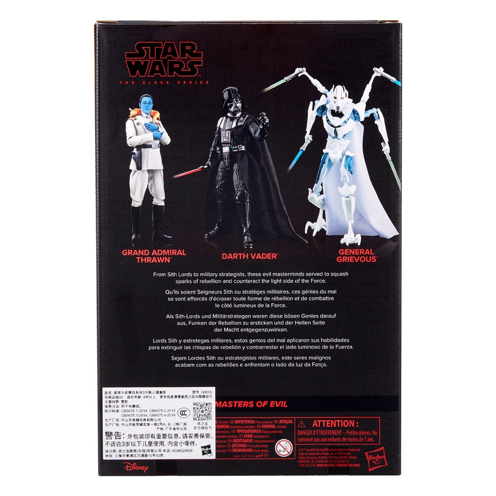 Hasbro Star Wars Black Series Masters of Evil 3 - Pack by LAB7 Malta, Europe